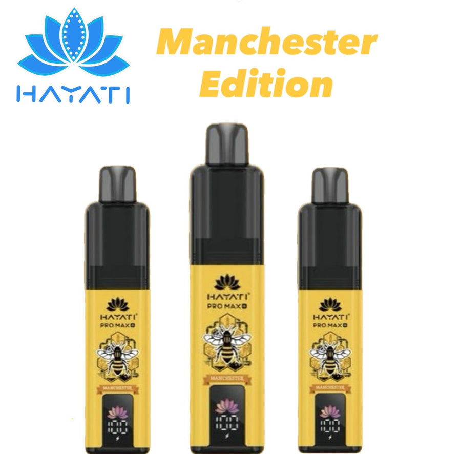 Hayati Pro Max Plus 6000 Manchester Edition Prefilled Pod Kit UK | 6000 Puffs Rechargeable Vape 6000 puffs pod kit