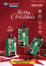 Hayati Pro ULtra+ 25000 Christmas Edition (box of 5) 25000 puffs disposable vape UK - VaperzHub