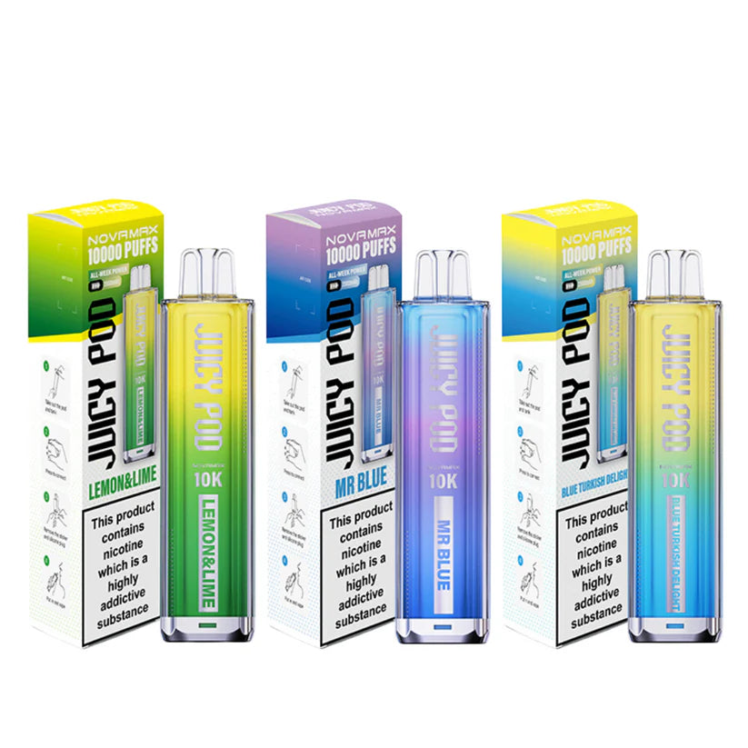 Juicy Pod Novamax 10K Prefilled Pod Vape Kit (Box of 5)