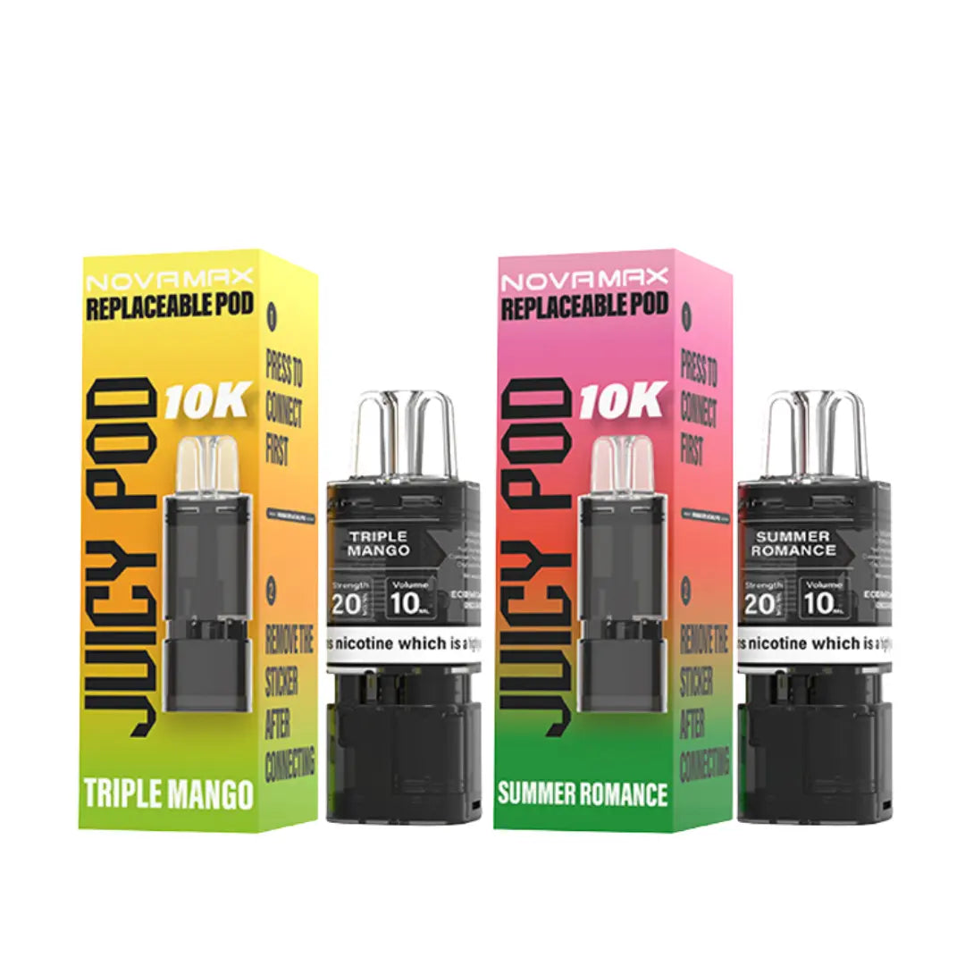 Juicy Pod Novamax 10K Replacement Prefilled Pods (Box of 5)
