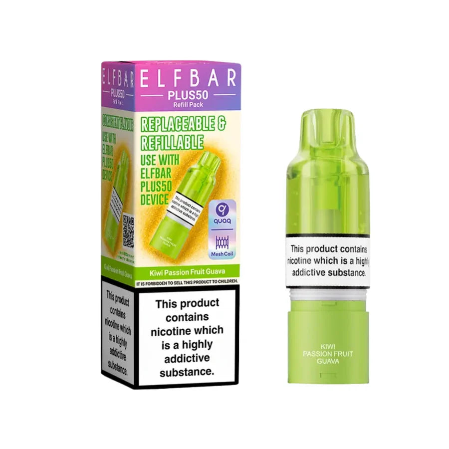 Elf Bar Plus 50 Refill Pods (Box of 5)