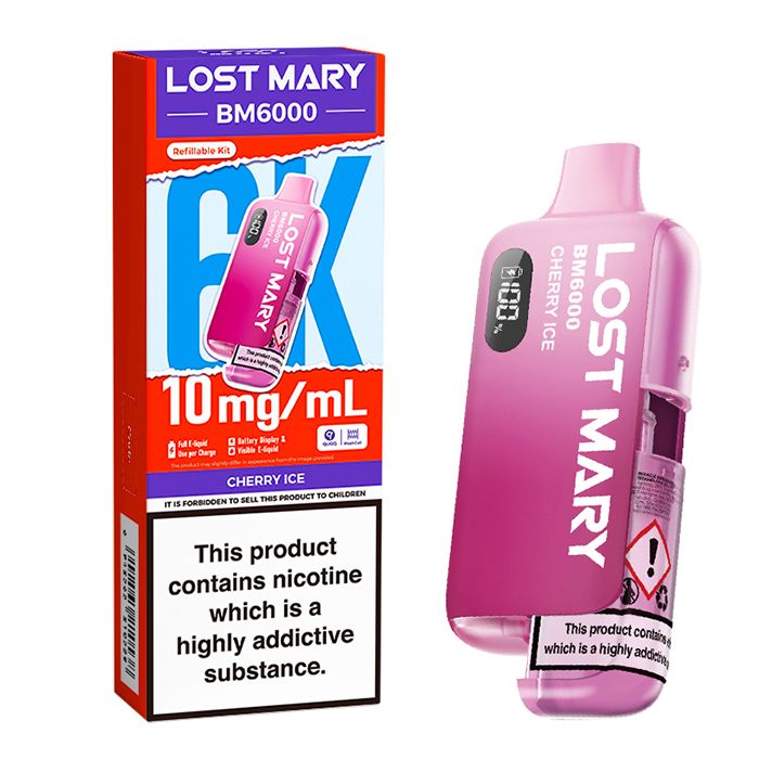 Lost Mary BM6000 Prefilled Pod Vape Kit | 20mg Nic Salt | Box of 5