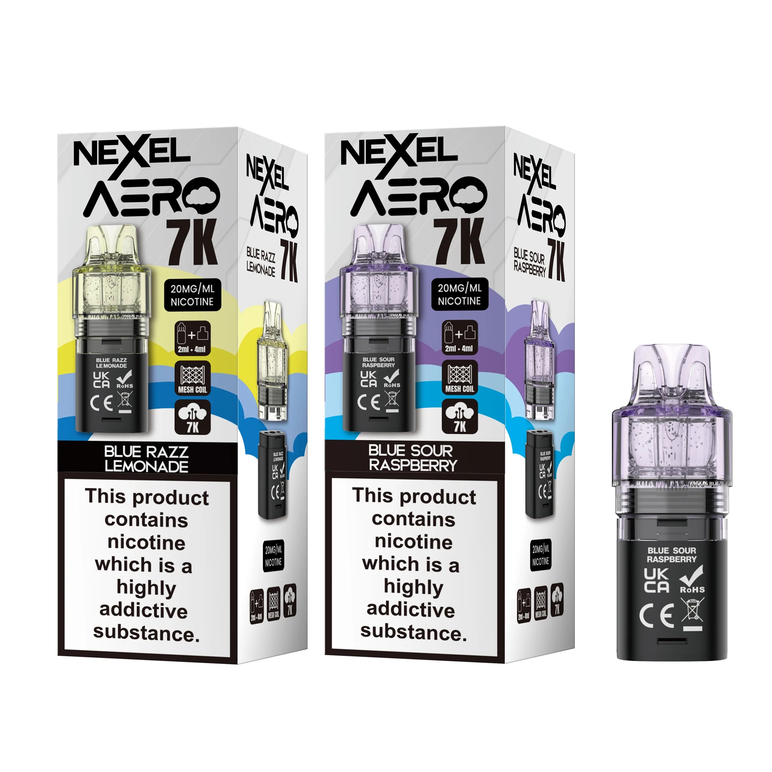 NEXEL AERO 7K Replacement Pods (Box of 10)