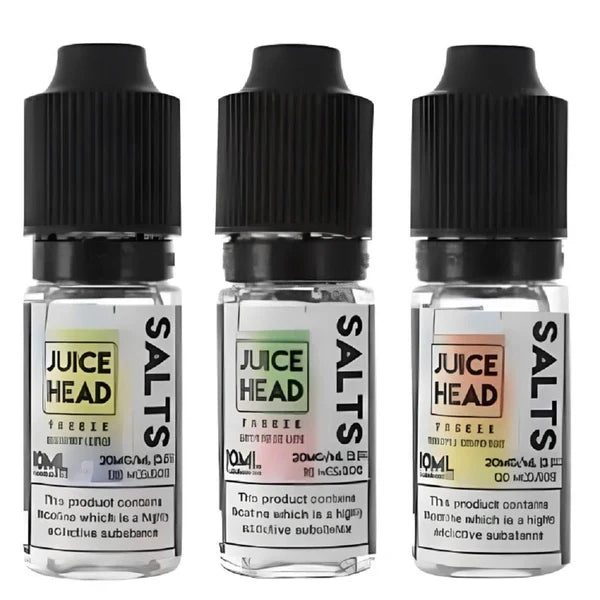 Pack of 10 Juice Head Freeze 10ML Nic Salt