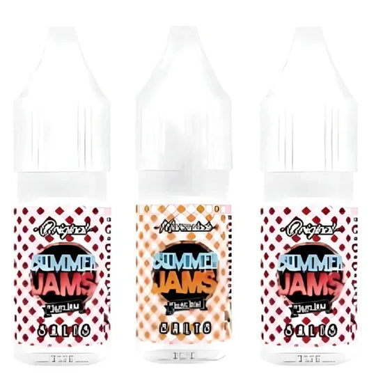Pack of 10 Just Jam Summer Jams 10ML Nic Salt e-liquid UK - VaperzHub
