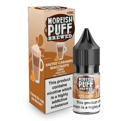 Pack of 10 Moreish Puff Brewed 10ml Nic Salt