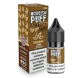 Pack of 10 Moreish Puff Tobacco 10ml Nic Salt TPD compliant e-liquid buy online UK VaperzHub