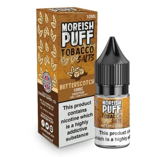 Pack of 10 Moreish Puff Tobacco 10ml Nic Salt