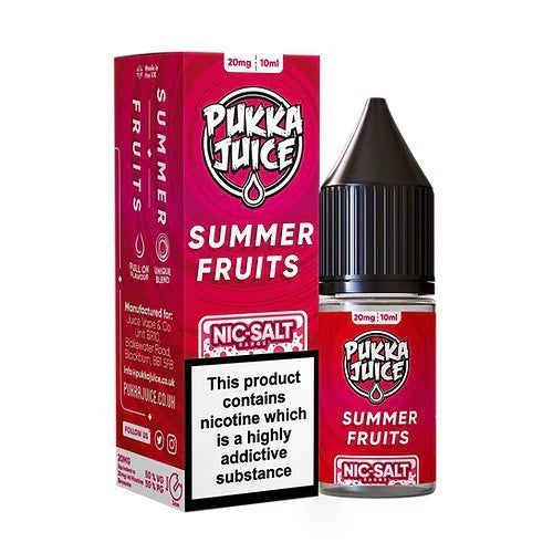 Pack of 10 Pukka Juice 10ML Nic Salt