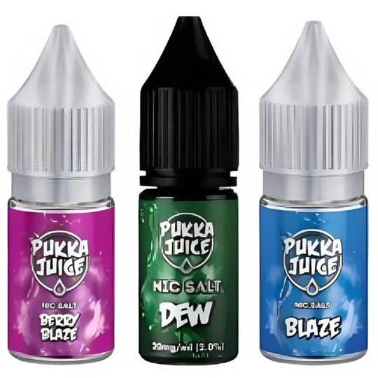 Pack of 10 Pukka Juice 10ML Nic Salt e-liquid UK - VaperzHub