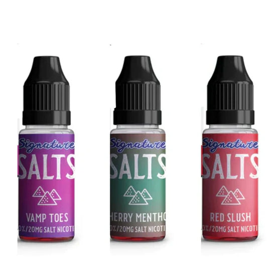 Pack of 10 Signature 10ML Nic Salt e-liquid UK - VaperzHub