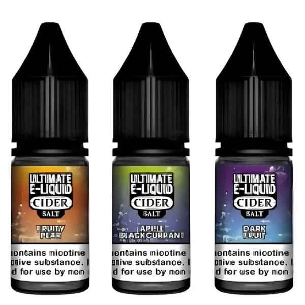 Pack of 10 Ultimate E-Liquid Cider 10ML Nic Salt