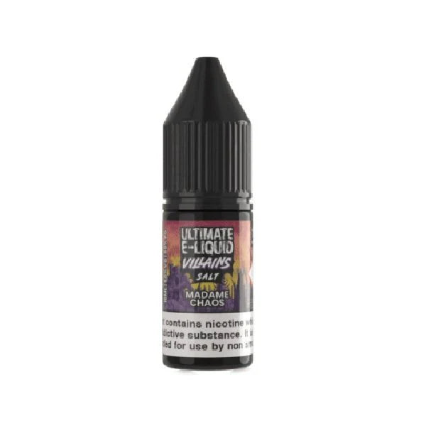 Pack of 10 Ultimate E-Liquid Villains 10ML Nic Salt
