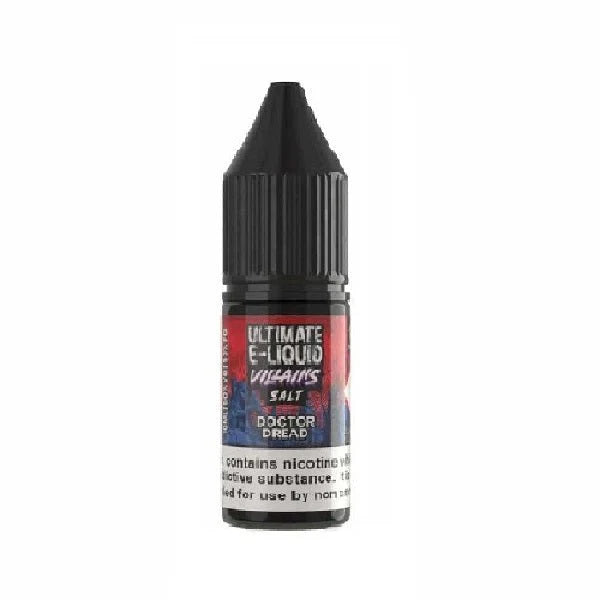 Pack of 10 Ultimate E-Liquid Villains 10ML Nic Salt
