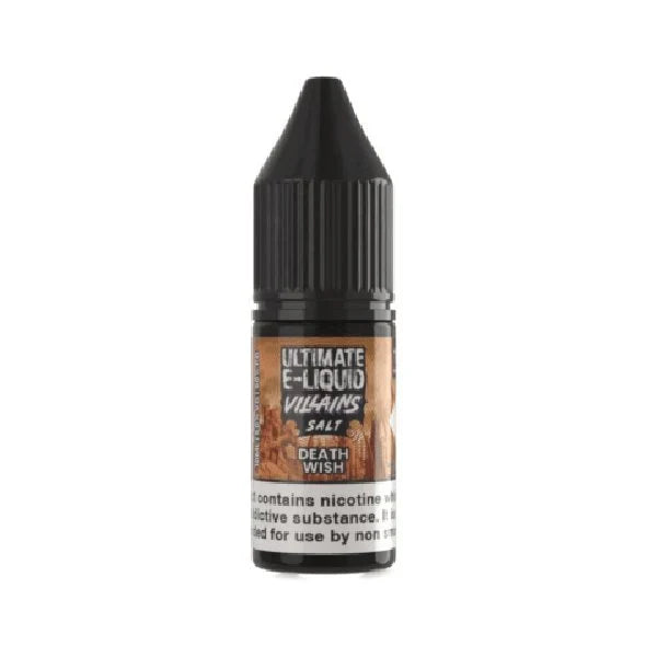 Pack of 10 Ultimate E-Liquid Villains 10ML Nic Salt