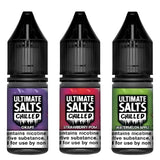 Pack of 10 Ultimate Salts Chilled 10ML Nic Salt e-liquid UK - VaperzHub