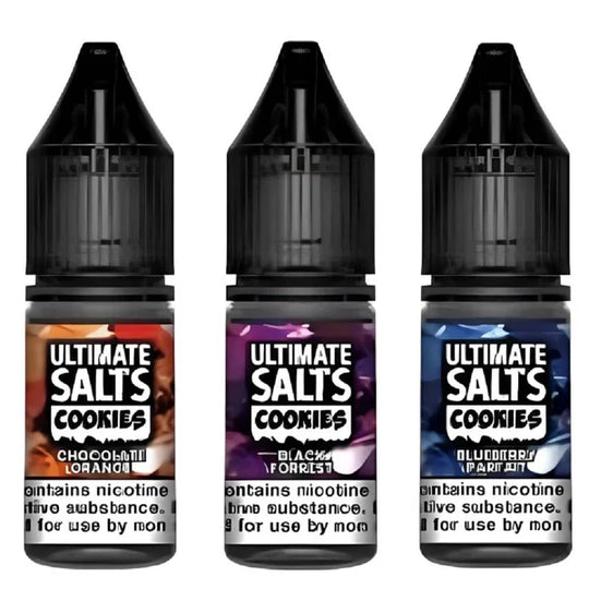 Pack of 10 Ultimate Salts Cookies 10ML Nic Salt e-liquid UK - VaperzHub