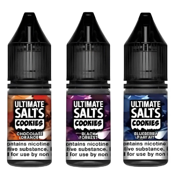 Pack of 10 Ultimate Salts Cookies 10ML Nic Salt e-liquid UK - VaperzHub