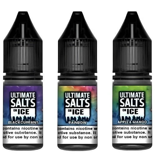 Pack of 10 Ultimate Salts On Ice 10ML Nic Salt e-liquid UK - VaperzHub