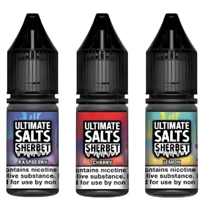 Pack of 10 Ultimate Salts Sherbet 10ML Nic Salt e-liquid UK - VaperzHub