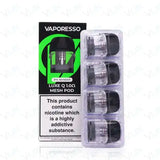 Vaporesso LUXE Q Replacement Pods Pack of 4 prefilled pods UK vape shop UK