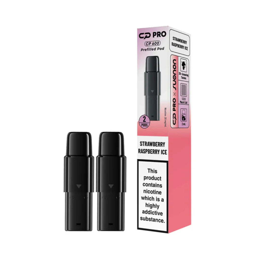 The Crystal CP Pro CP600 Prefilled Pods (2-Pack) — Box of 10 (20 Pieces)