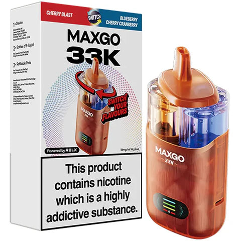 RELX MAXGO Combo 33K Prefilled Vape Kit (Box of 3)