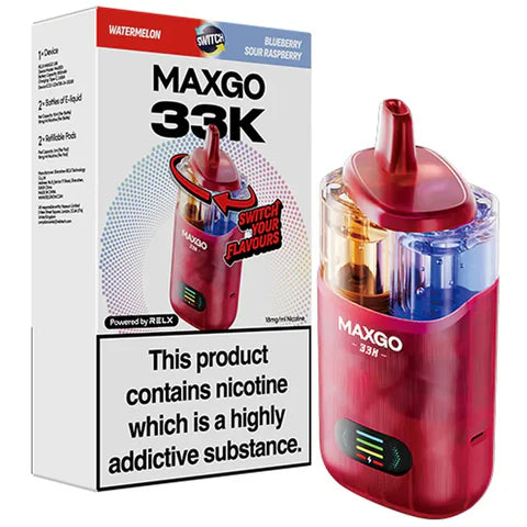RELX Maxgo Combo 33K Disposable Vape Kit Box of 6