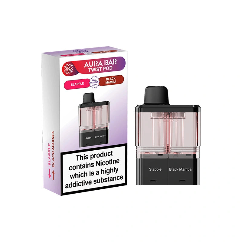 Crystal Prime Aura Bar Twist 40K  Prefilled Replacement Pods (Box of 5)