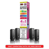IVG 2400 Reload 4in1 Pre-filled Vape Pods (Box of 10) TPD compliant disposable vape buy online UK VaperzHub 2