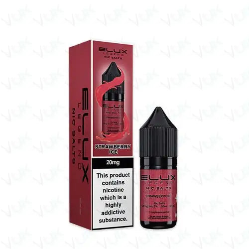 Elux Legend Nic Slat-Strawberry ice (box of 10) e-liquid UK - VaperzHub