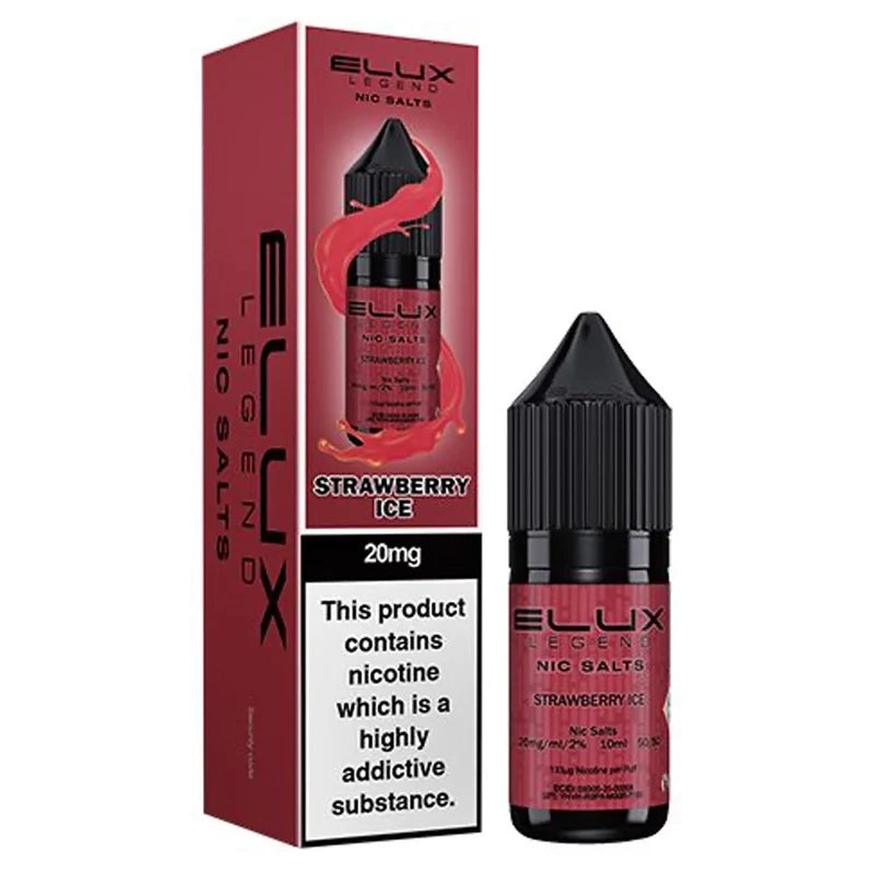 Elux Legend Nic Salt — Strawberry Ice 10ml | 10mg/20mg | Box of 10