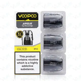 VooPoo Argus Replacement Pod Cartridges Pack of 3 best pod kit UK vape shop UK